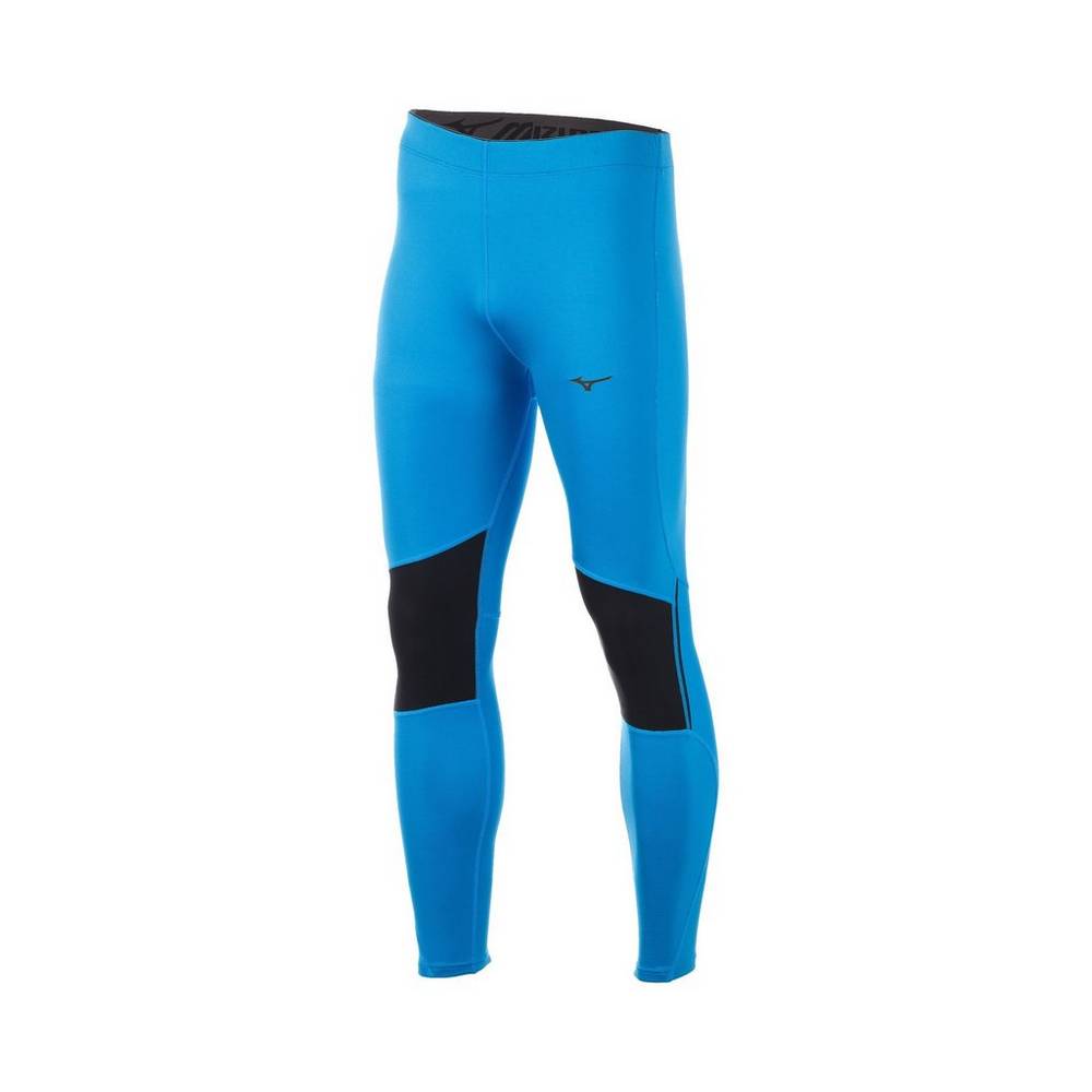 Leggings Mizuno Breath Thermo® - Homem - Azuis/Pretas - VUQLZ6413